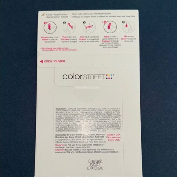 Cran-tastic Color Street Pink Glitter Press-On Nails/Cran-tastic - Picture 8 of 9